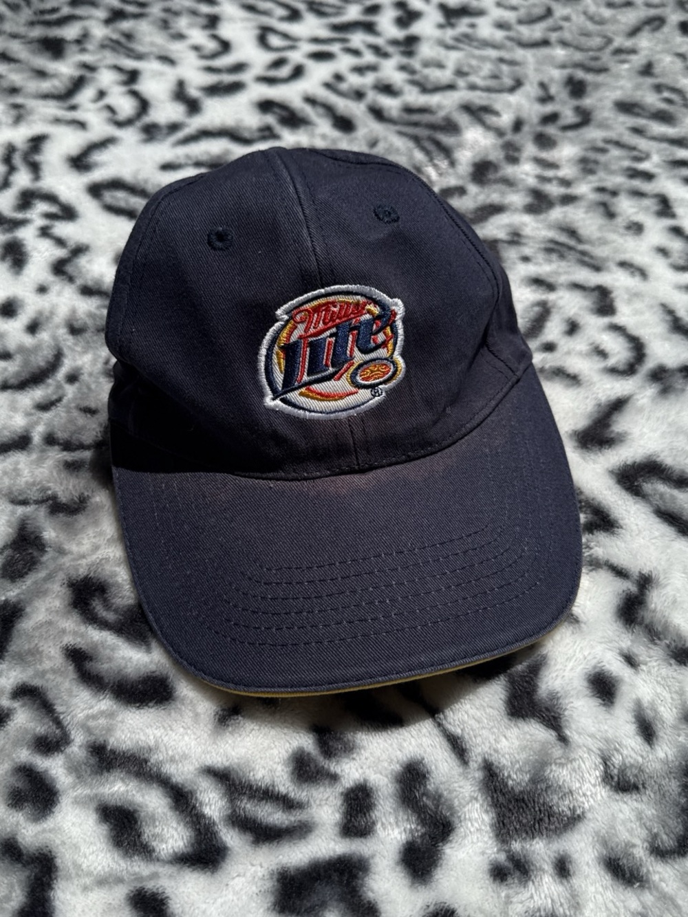 Miller Lite Navy Baseball Cap - Embroidered Logo